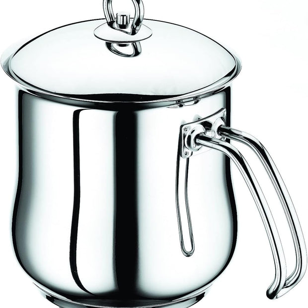 عبود لبانة بومبيه ستانلس ستيل بالغطاء – مقاس 14 سم