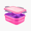 ام ديزاين  عرض لانش بوكس 2.1 لتر روز كليبس شفاف - M Design Lunch Box 2.1 L