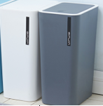 سلة مهملات 9 لتر تاتش ابيض - رمادى موديل RA1-200