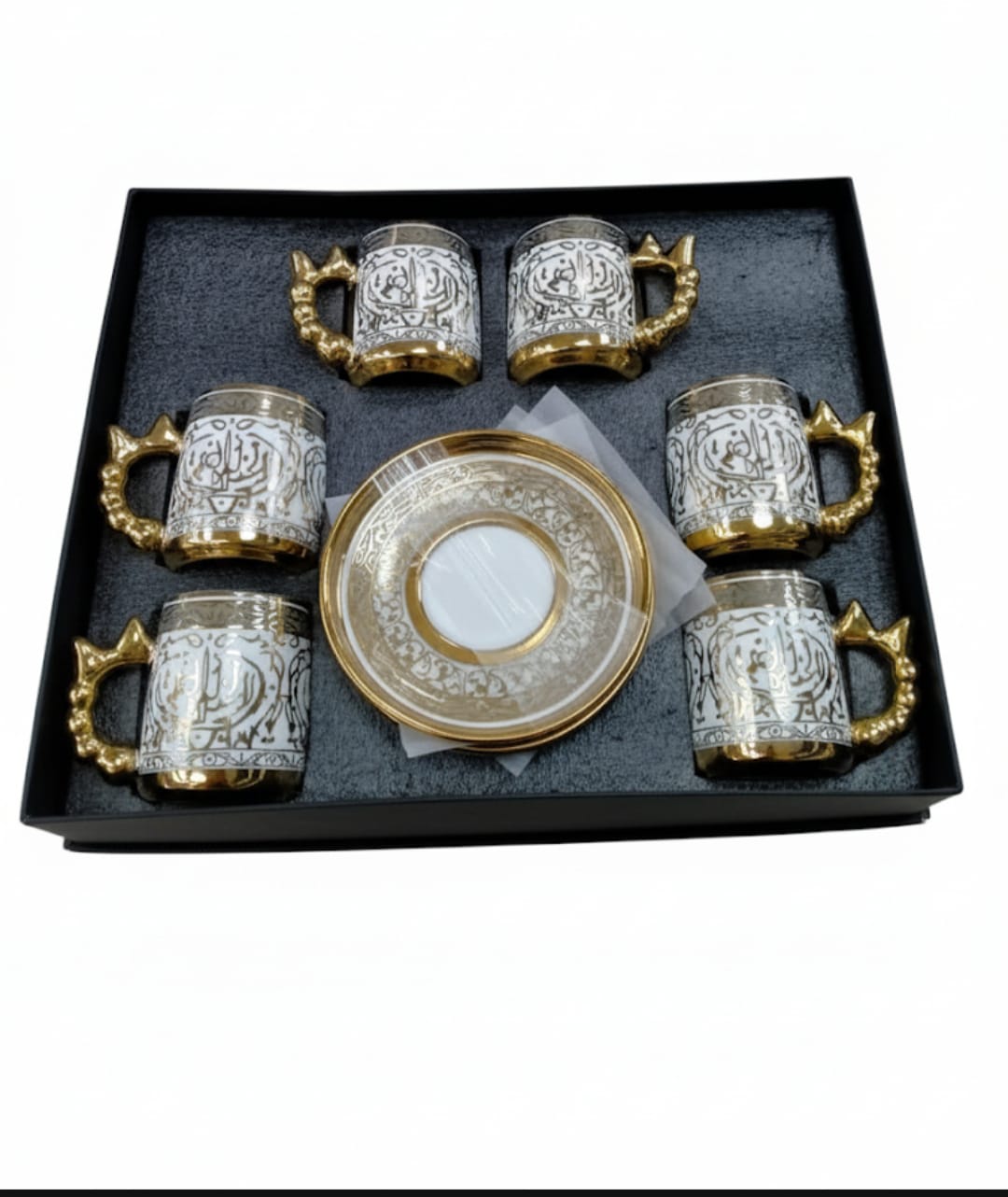 طقم فنجان قهوة بالطبق 6ق موديل 8/2