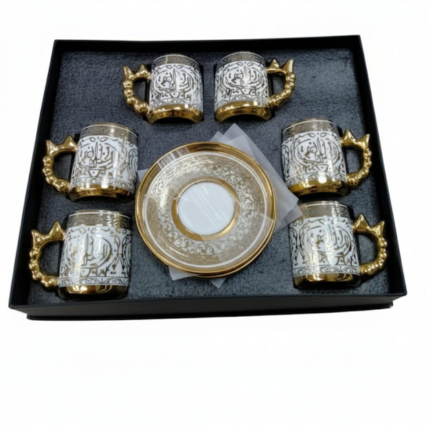 طقم فنجان قهوة بالطبق 6ق موديل 8/2