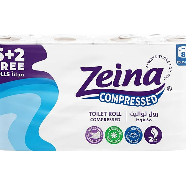 زينة بكر تواليت مضغوط 6+2 بكرة