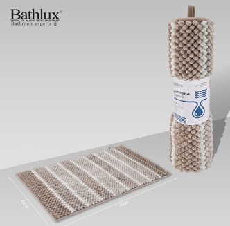 باث لوكس دواسة حمام شانيل 75*45 سم لون بيج مخطط