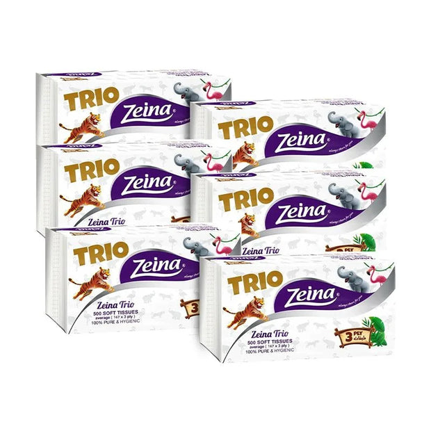 زينة عرض مناديل زينة 6 قطع 500 مناديل تريو