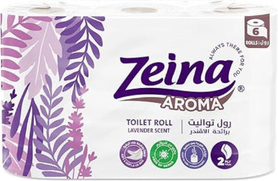 زينة مناديل تواليت لافندر 6 بكرة