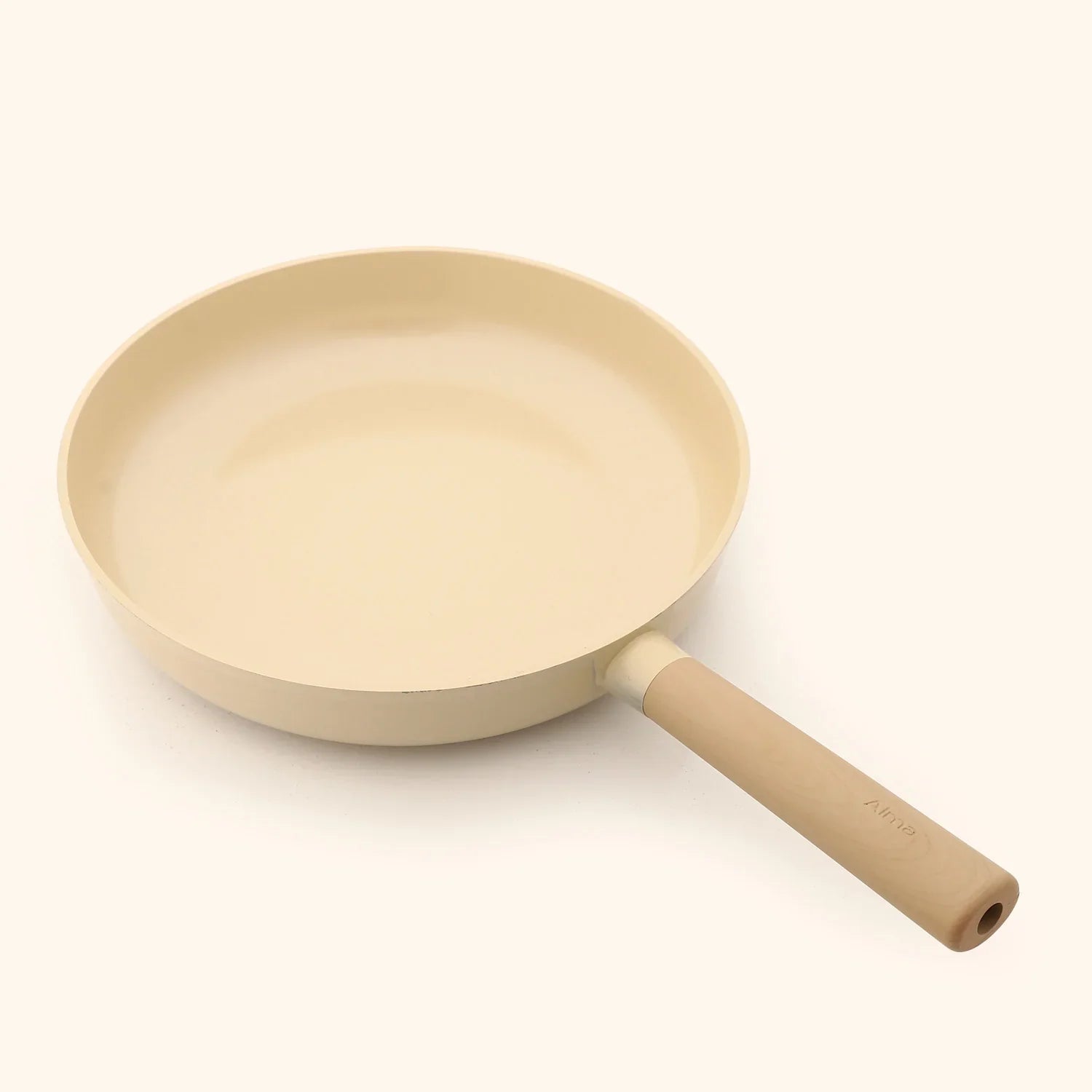 Alma Ceramic Frying Pan Beige (24&28 cm)