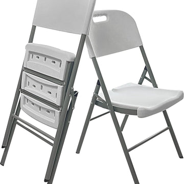 Plastic chair * high-quality foldable metal