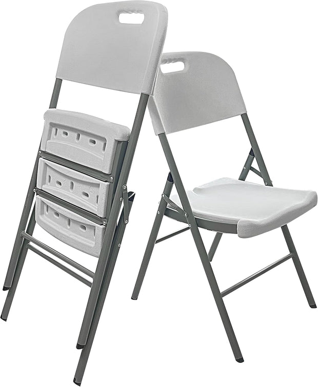 Plastic chair * high-quality foldable metal