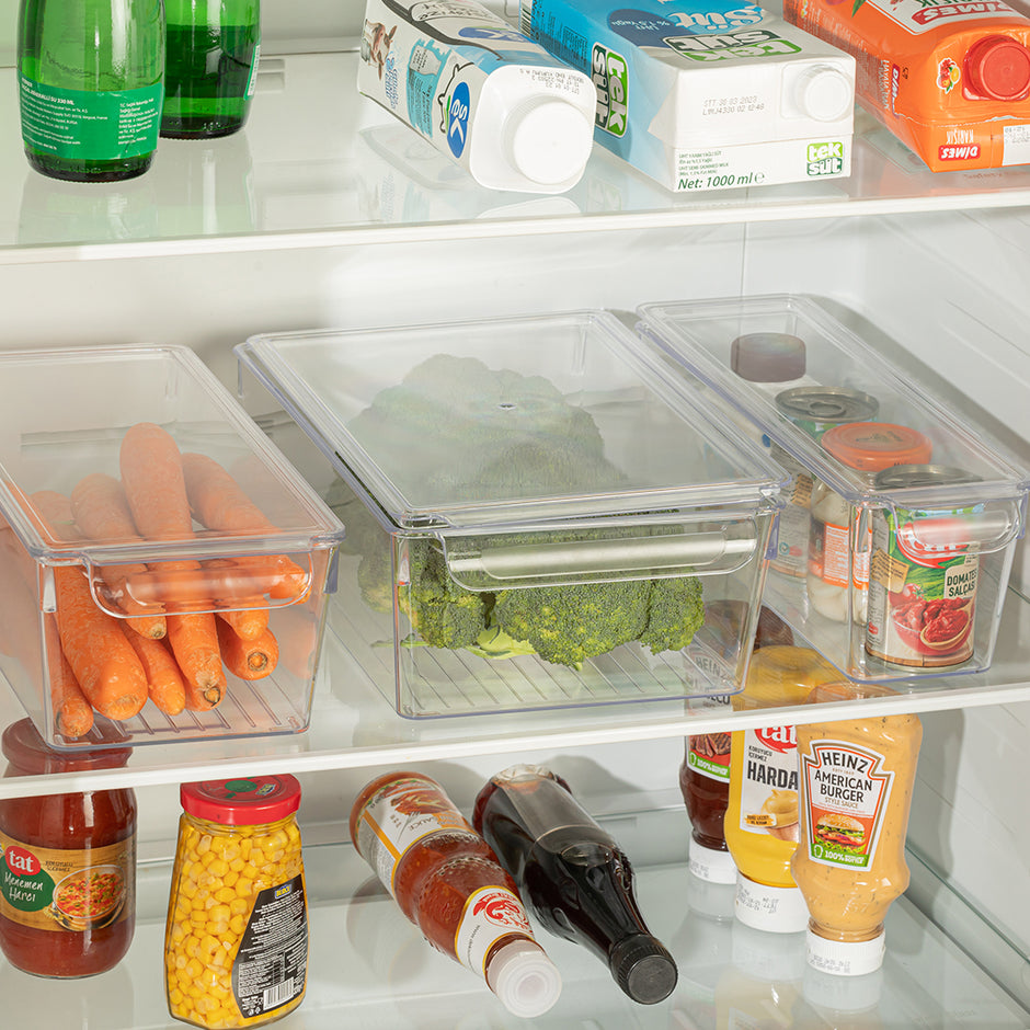 Dunia Acrylic Fridge Organizer with Cover Model 7442
