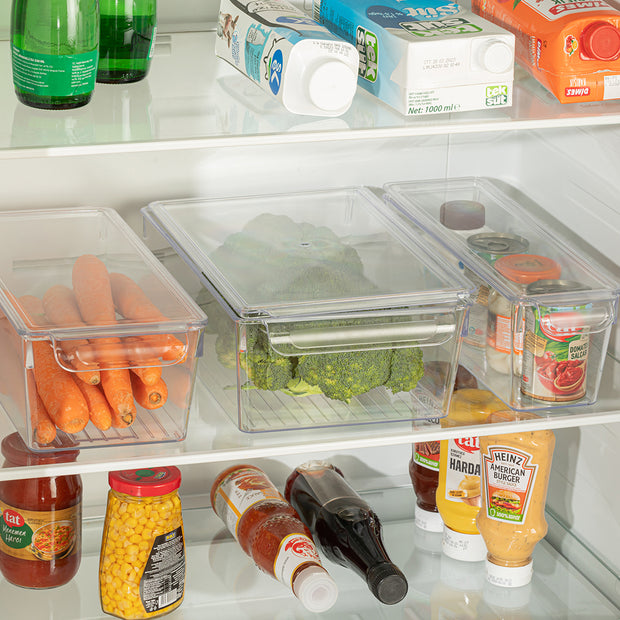 Dunia Acrylic Fridge Organizer with Cover Model 7442