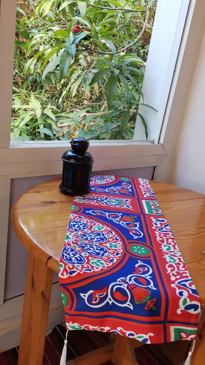 رانر ترابيزة رمضان خيامية متعدد الالوان 30*150سم