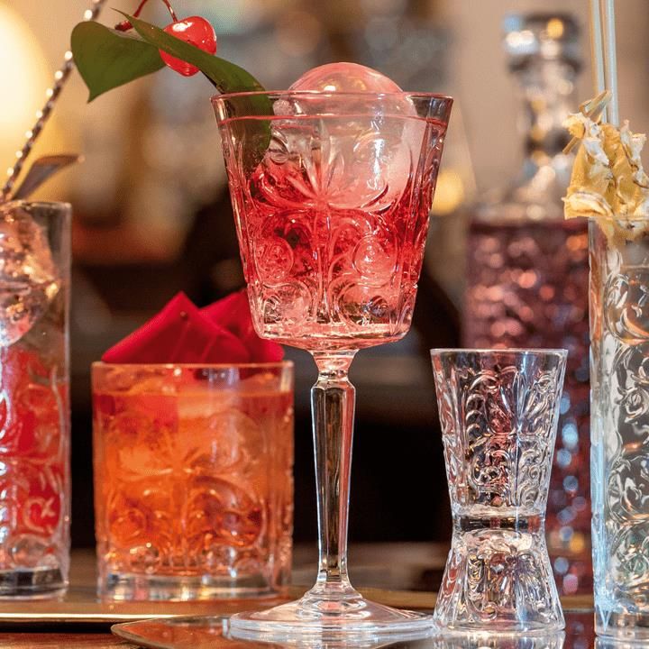 ار سى ار طقم كاس تاتو 6ق 290 مل - RCR Tatoo Set of 6 Goblets 290 ml