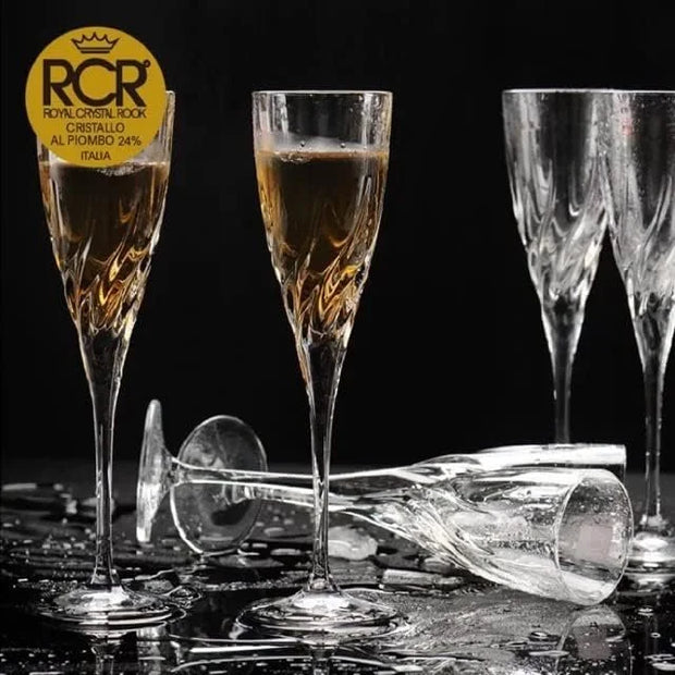 ار سى ار طقم كاس تريكس 6ق 128 مل -RCR Trix Cup Set of 6, 128 ml