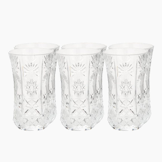 ار سى ار طقم كوب امبيرو وسط 6ق 200 مل - RCR  Impero Set of 6 Tumblers 200 ml