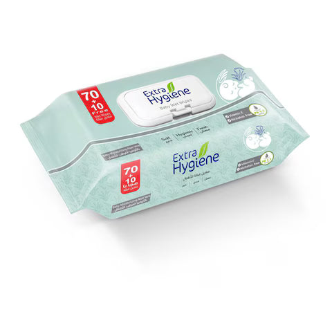 Higeen Baby Wet Wipes with Aloe Vera 80 Wipes
