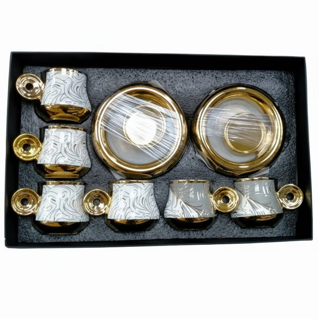 طقم فنجان قهوة بالطبق 6ق موديل 5/2