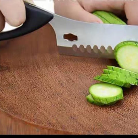Knife scissors for poultry, fish and vegetables