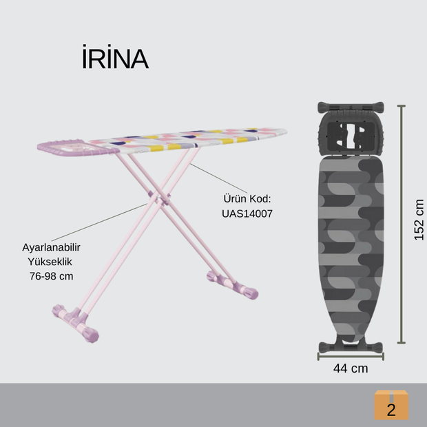 بريلا ترابيزة مكواة ايرينا سوفت موديل 14007 - Perilla IRINA Soft Iron table