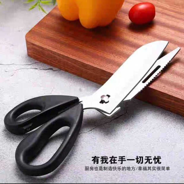 Knife scissors for poultry, fish and vegetables