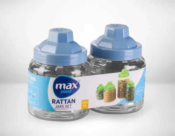 Max Rattan Jar 2 Pieces 890ml