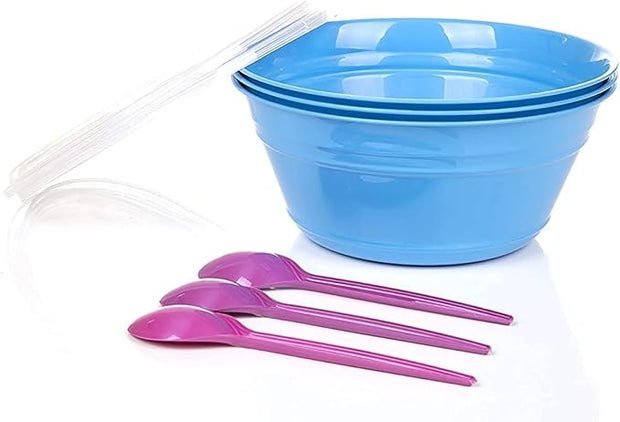 مينترا حافظة طعام متوسطة 3ق + 3 ملاعق 99055