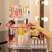 Three-tier makeup organizer