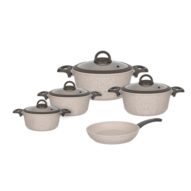 Kocun Bio Granite Pot Set 9pcs Beige