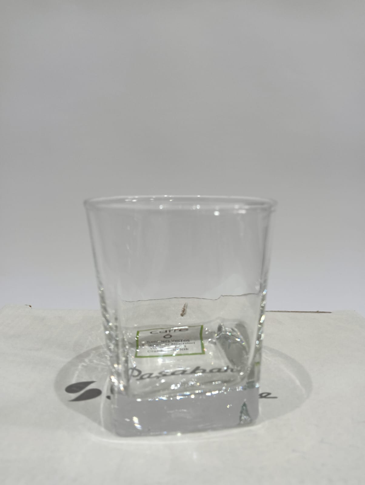 Pacabahce CARRE 205 ml 6-piece cup set.
