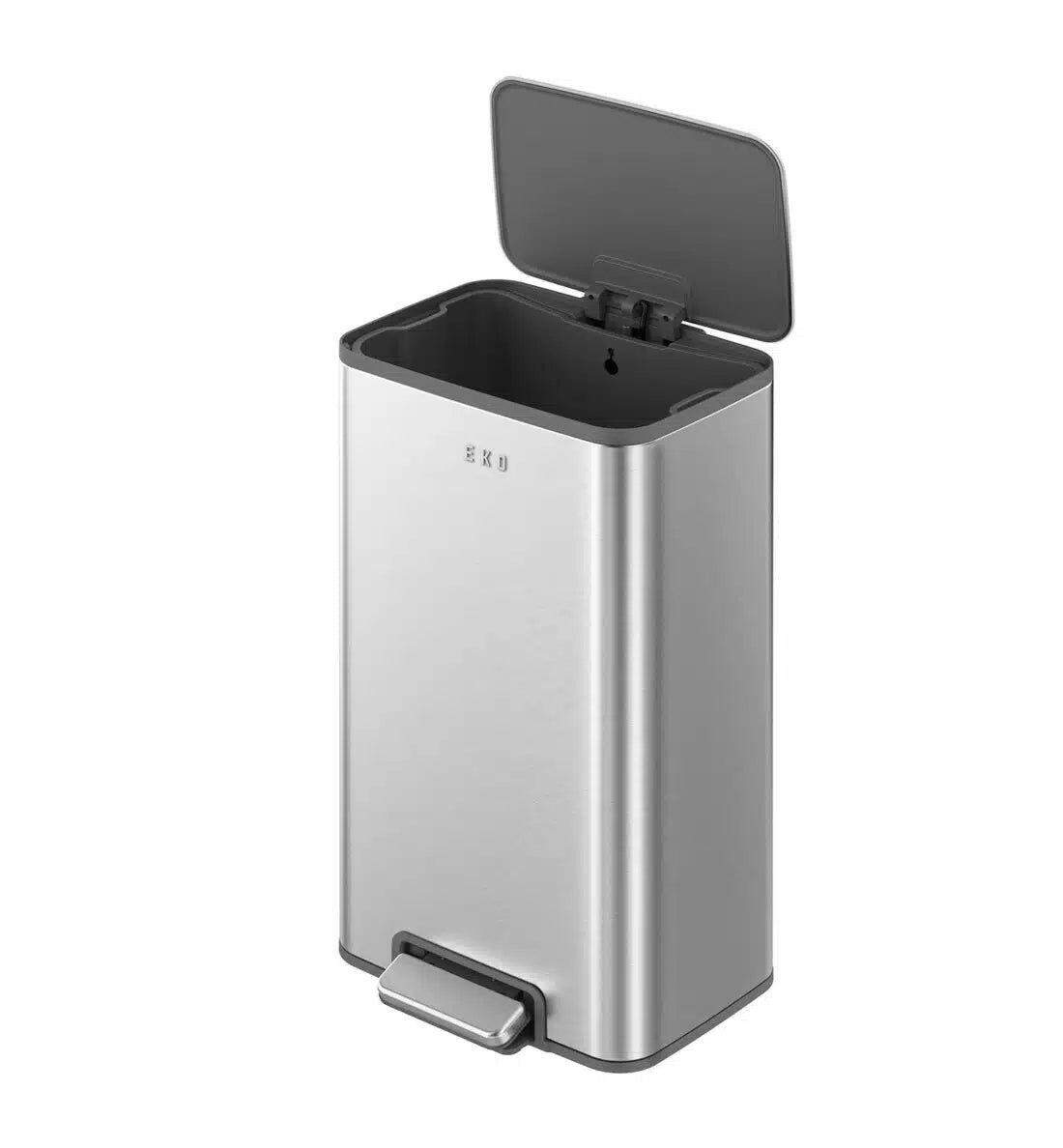 ايكو سلة مهملات ستانلس 30 لتر مربعة بدال