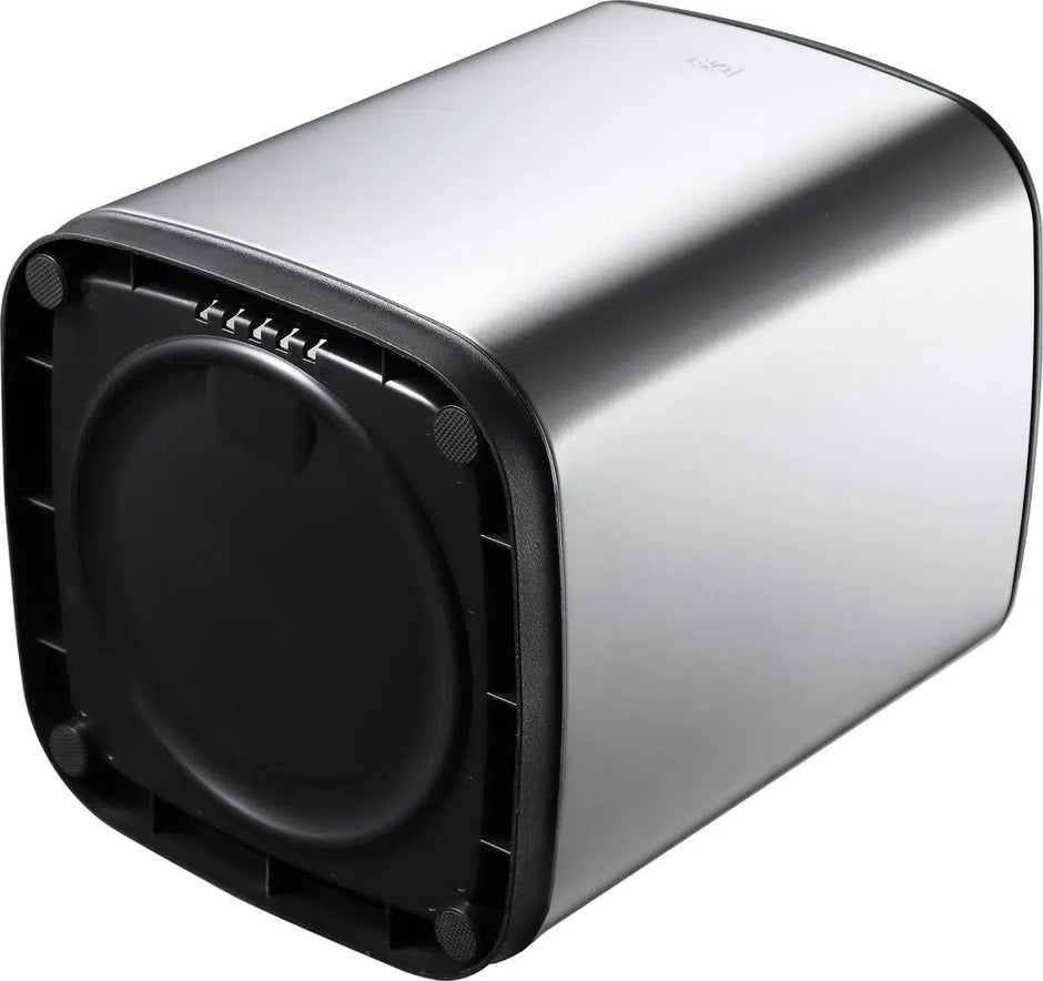 إيكو سلة مهملات سعة 6 لتر مفتوحة من الأعلى - فضي