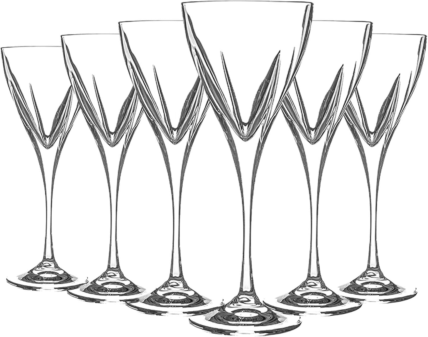 ار سى ار طقم كاس فيوجن الوان 6ق 250 مل -RCR Fusion Color Cup Set, 6 Pieces, 250ml