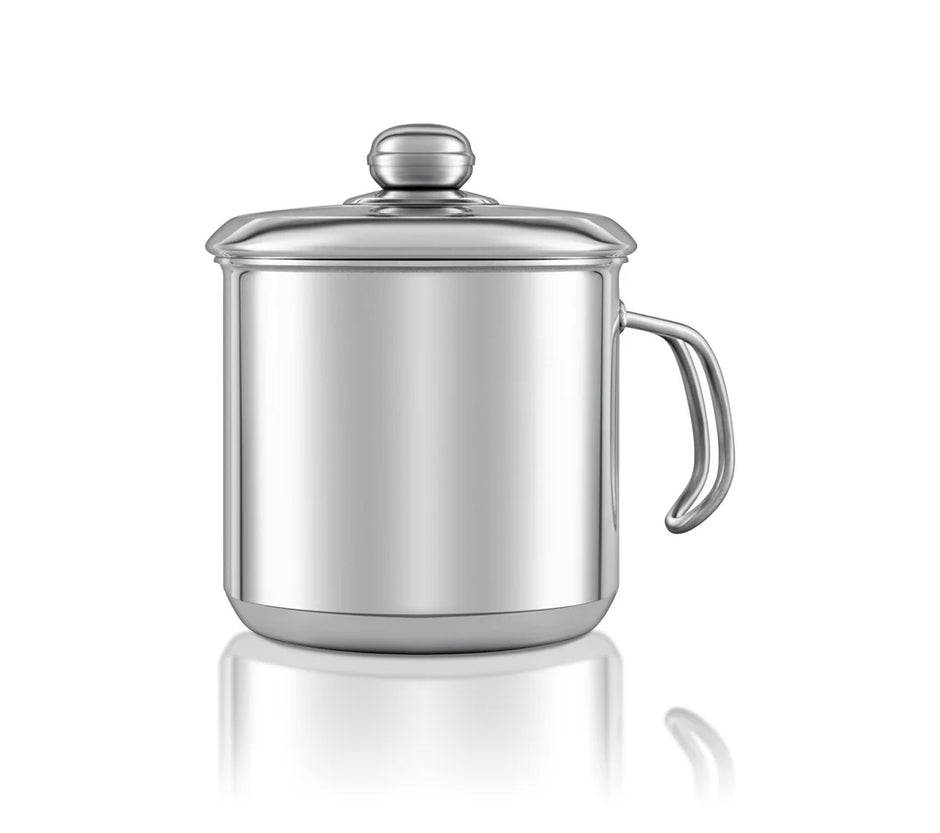 Noval aluminum milk pot with stainless steel handle (14-16 cm)