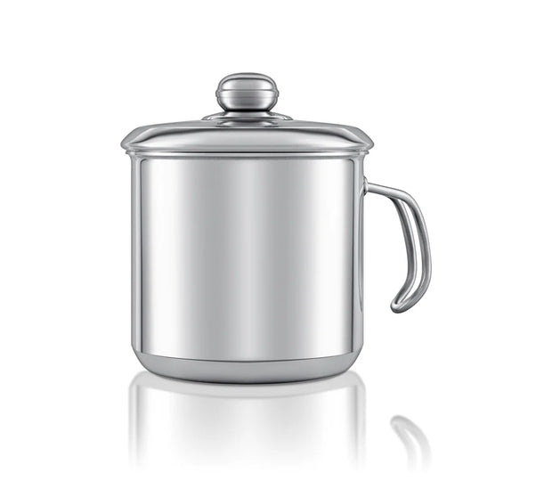 Noval aluminum milk pot with stainless steel handle (14-16 cm)
