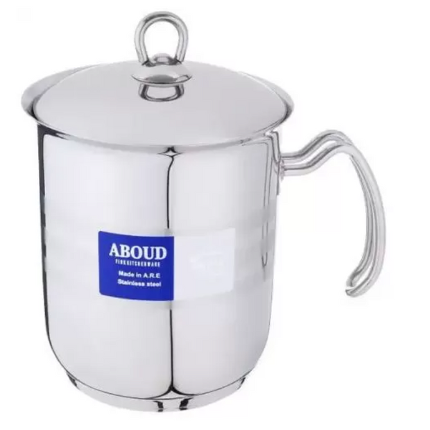 عبود لبانة بالغطاء استانلس ستيل مقاس ١٤ سم