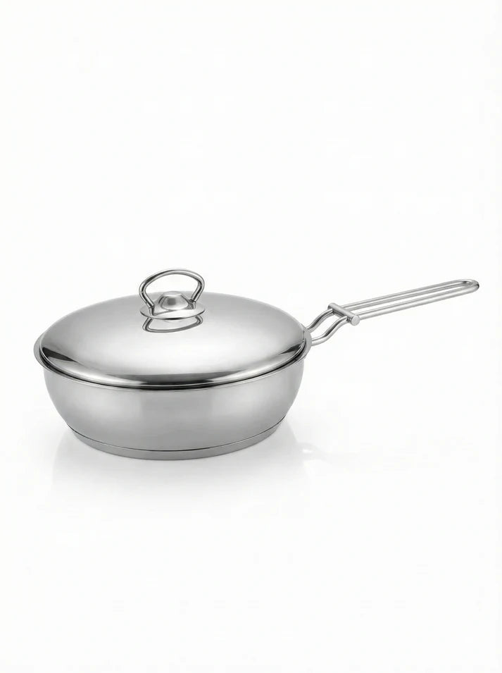 Aboud Stainless Steel Pot with Lid - Sizes from 16 to 30 cm 