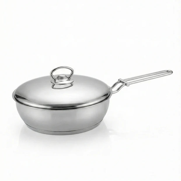Aboud Stainless Steel Pot with Lid - Sizes from 16 to 30 cm 