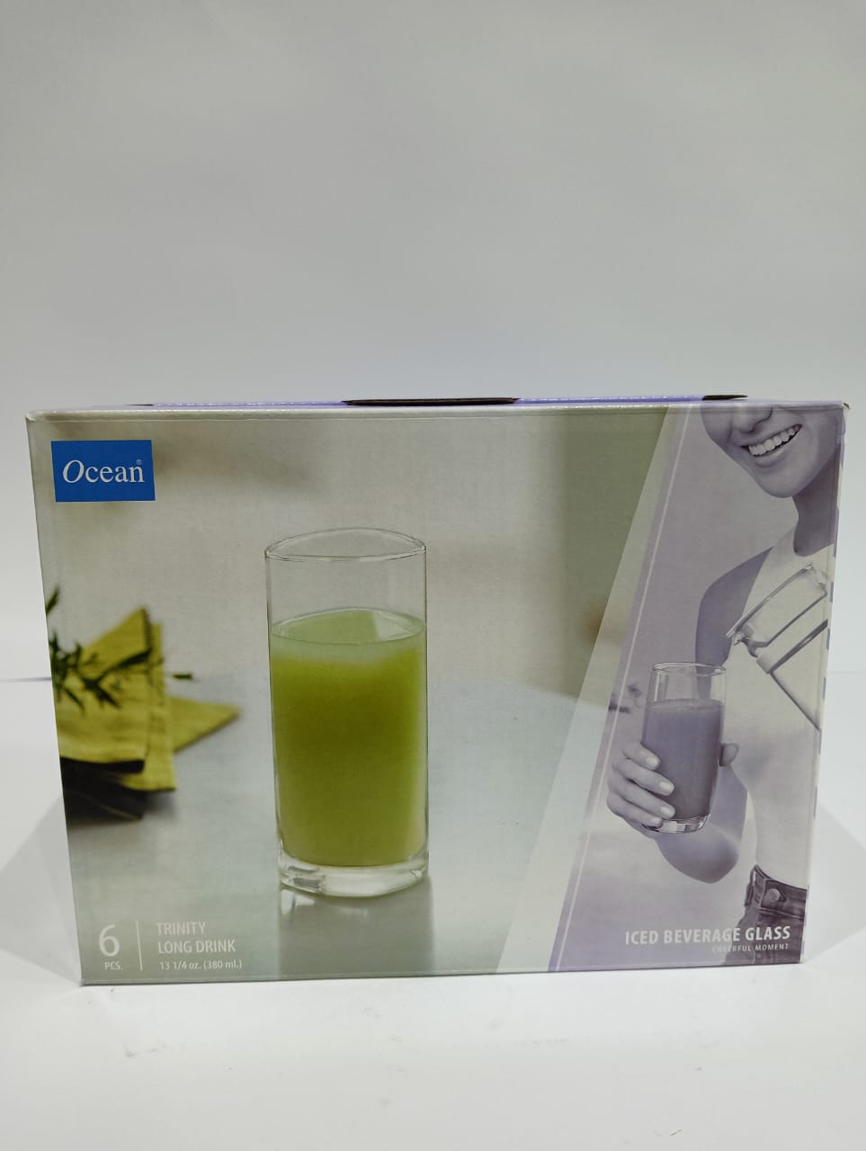 اوشن طقم شوب 6ق TRINITY LONG DRINK 380 ml.