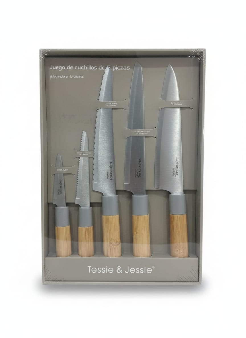 طقم سكاكين 5ق Tessie&Jessie