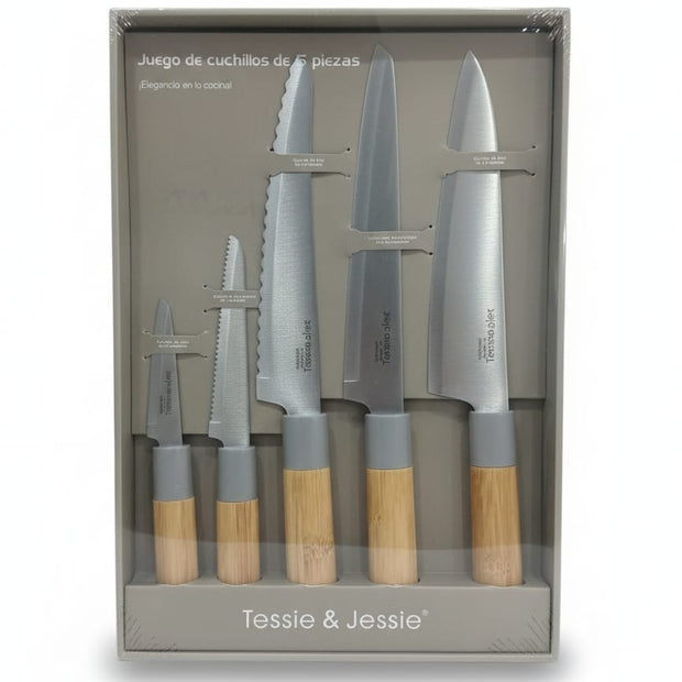 طقم سكاكين 5ق Tessie&Jessie