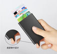Aluminum Smart Card Holder for Men and Women, 6-Card Capacity