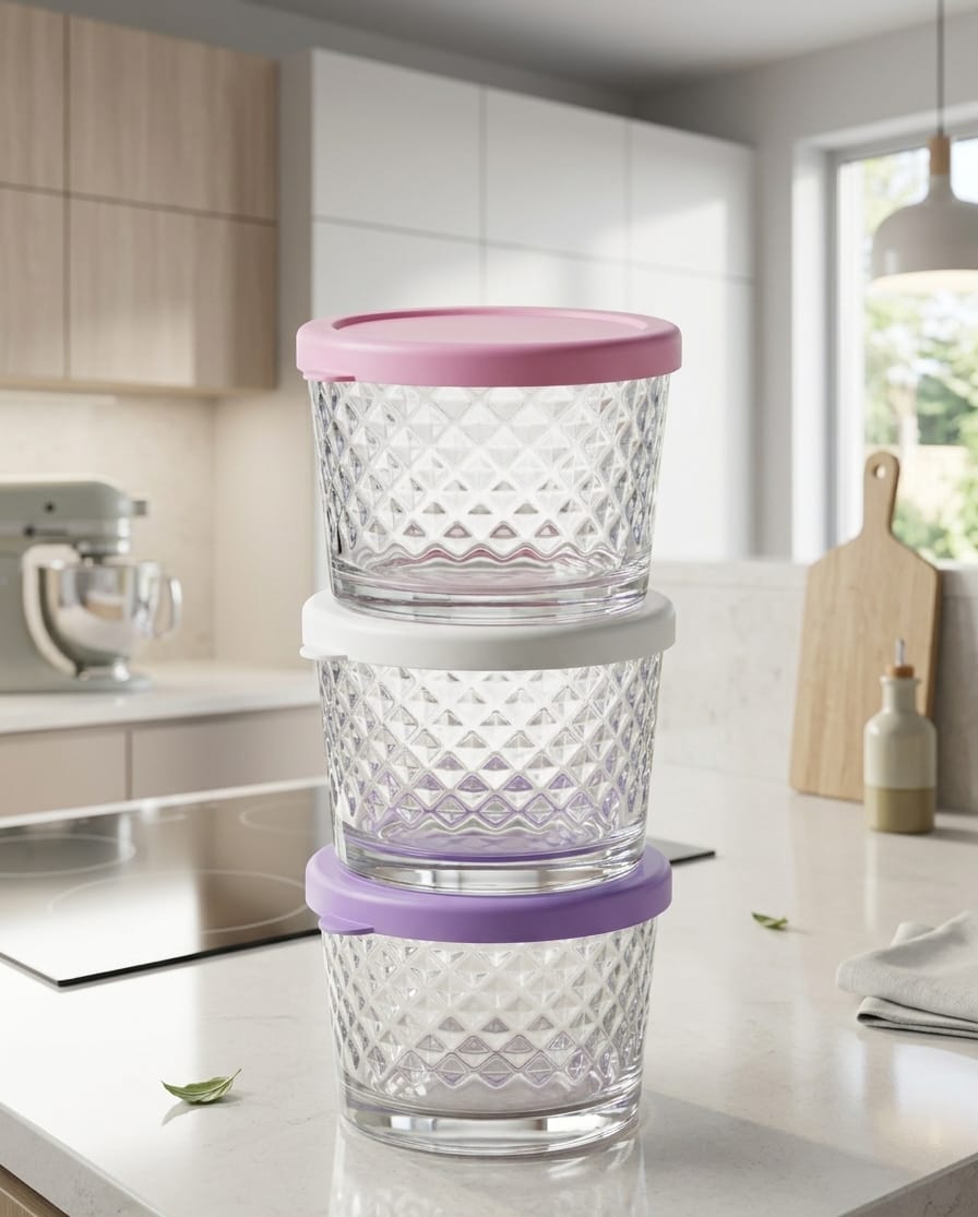 City Glass 3-piece Glass Box Set 260ml