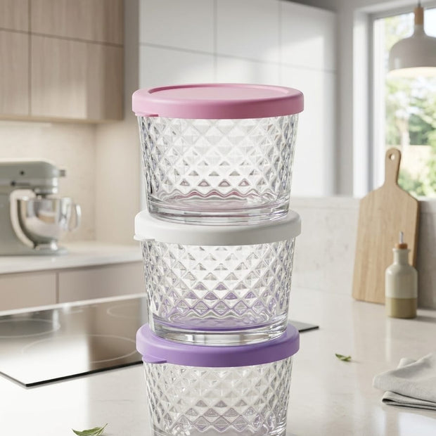 City Glass 3-piece Glass Box Set 260ml
