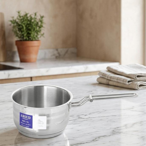 Aboud Stainless Steel Pot with Lid - Sizes from 16 to 30 cm 