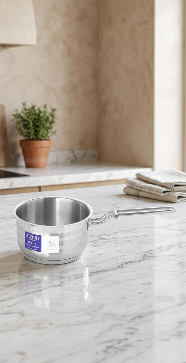 Aboud Stainless Steel Pot with Lid - Sizes from 16 to 30 cm 