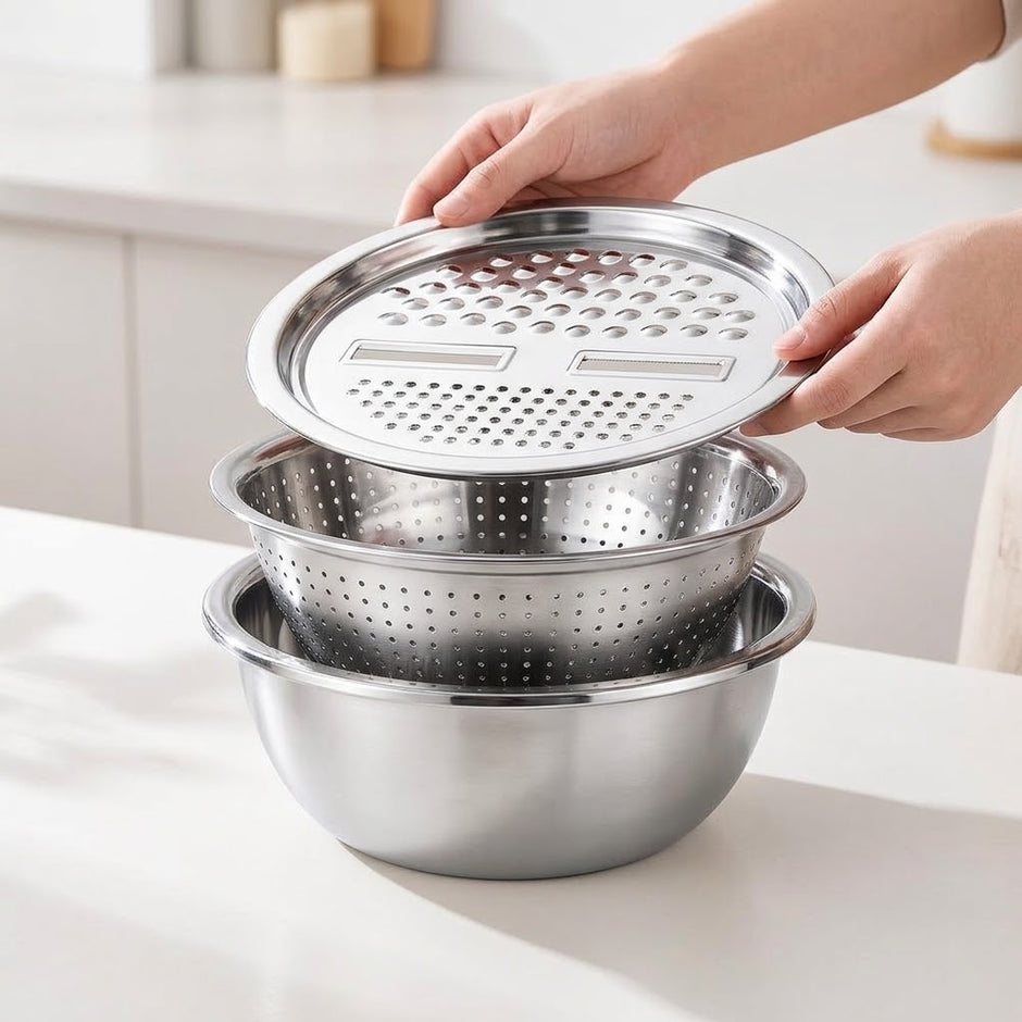 3-in-1 Mixer with Grater Set