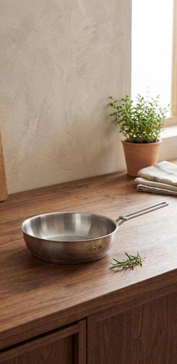 Aboud Stainless Steel Pot with Lid - Sizes from 16 to 30 cm 
