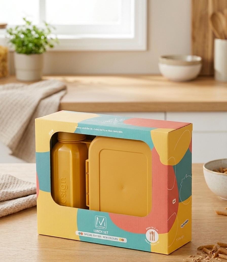 M Design 1.6L Lunch Set + Free Matching Mug