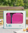ام ديزاين طقم لانش بوكس 1.6لتر + زجاجة 650مل - M Design 2.1Lunch Set طقم طعام 3ق