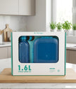 ام ديزاين طقم لانش بوكس 1.6لتر + زجاجة 650مل - M Design 2.1Lunch Set طقم طعام 3ق