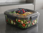 ام ديزاين  عرض لانش بوكس 2.1 لتر اسود شفاف - M Design Lunch Box 2.1 L
